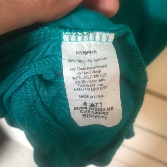 Nymphe top green size small - Picture 4 of 4